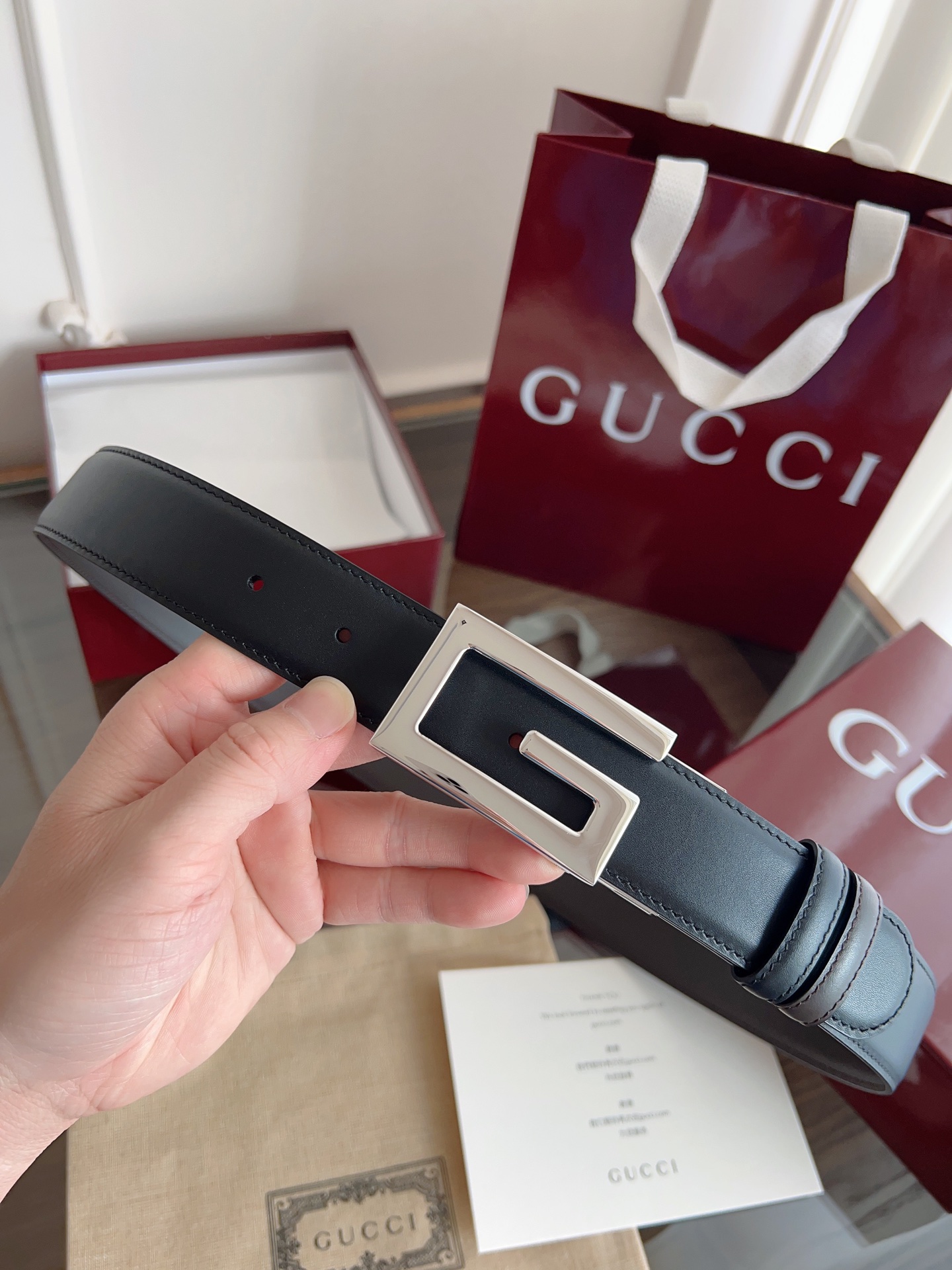 Gucci Basic Belt Cow Leather 13514-m