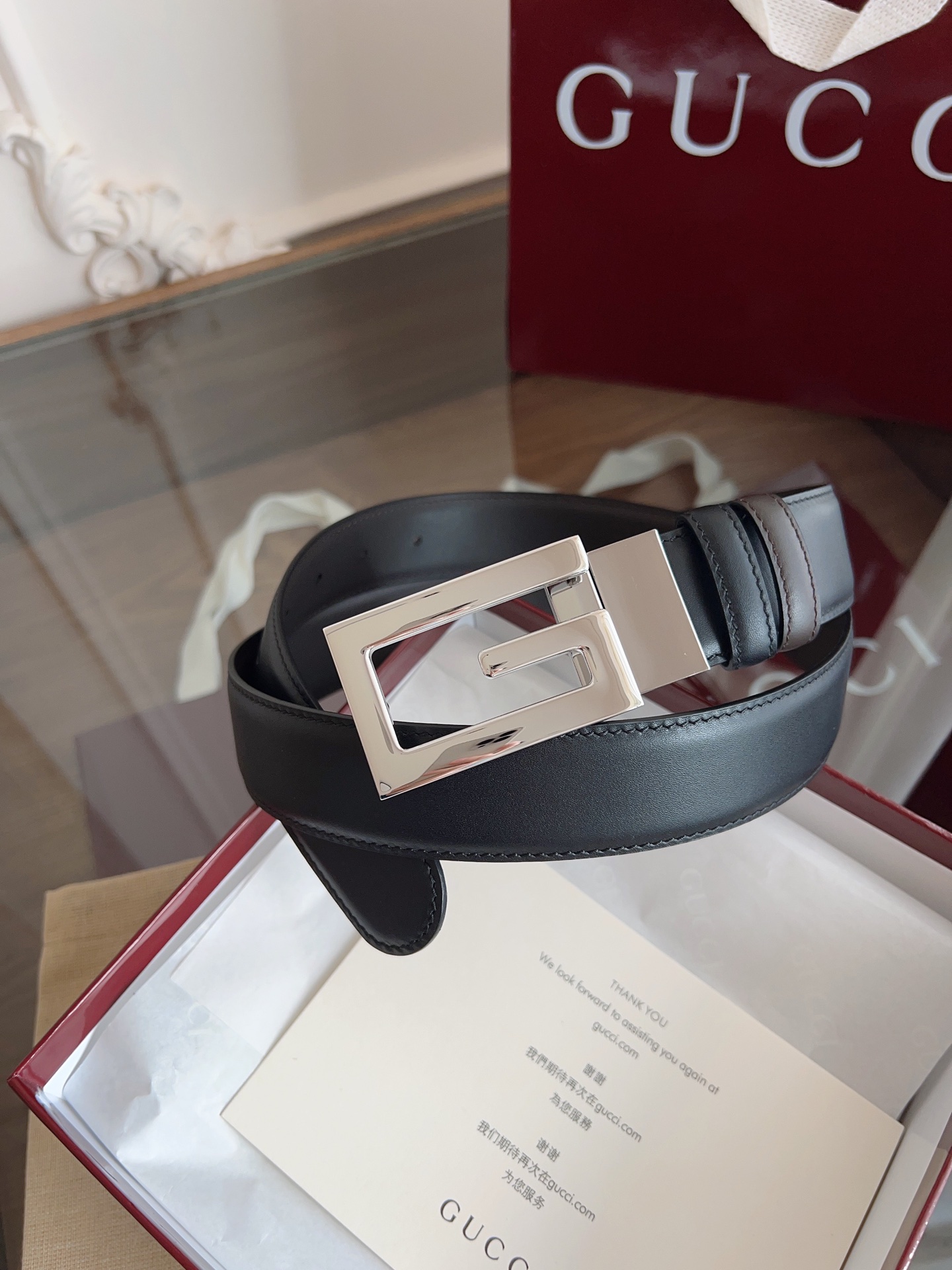 Gucci Basic Belt Cow Leather 13514-m