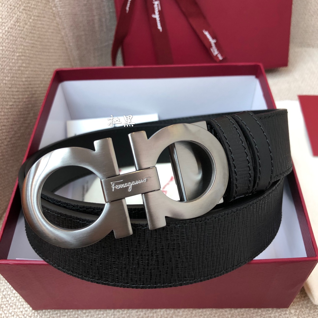 Salvatore Ferragamo Male Leather Belt Cow Leather M