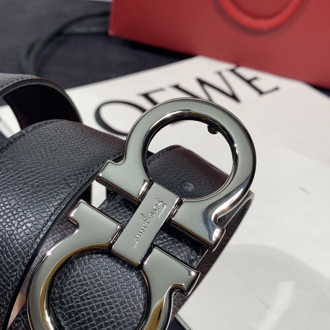 Salvatore Ferragamo Male Leather Belt S-m-l