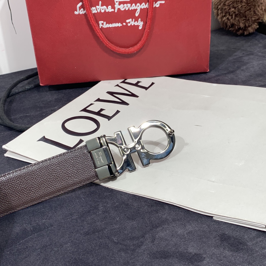 Salvatore Ferragamo Male Leather Belt S-m-l