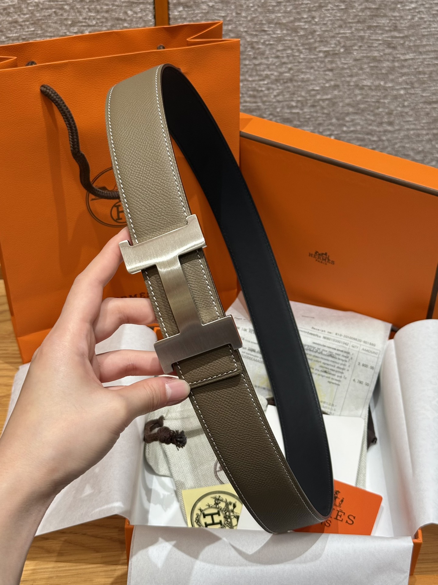 Hermès Male Basic Belt S-m