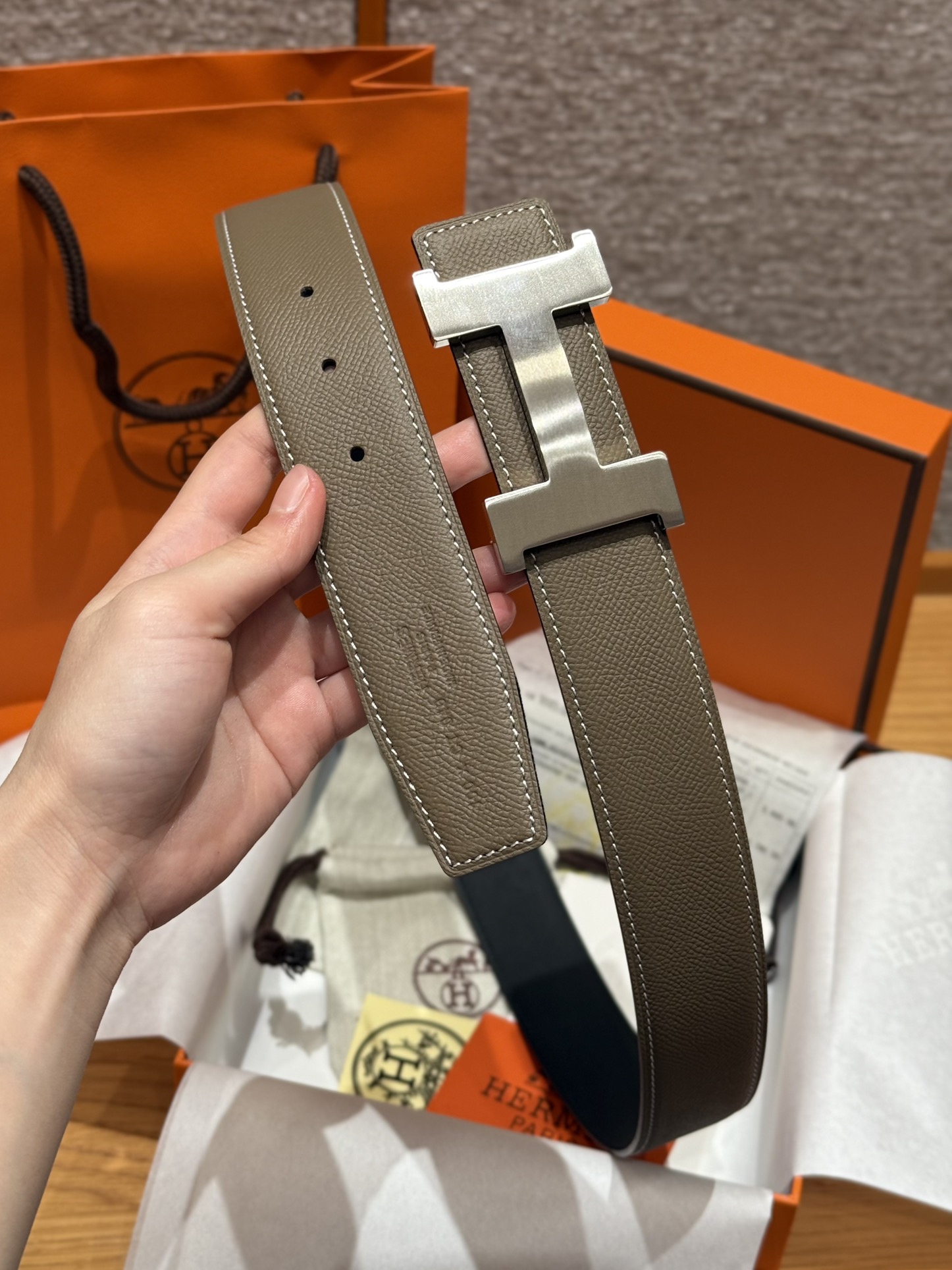 Hermès Male Basic Belt S-m