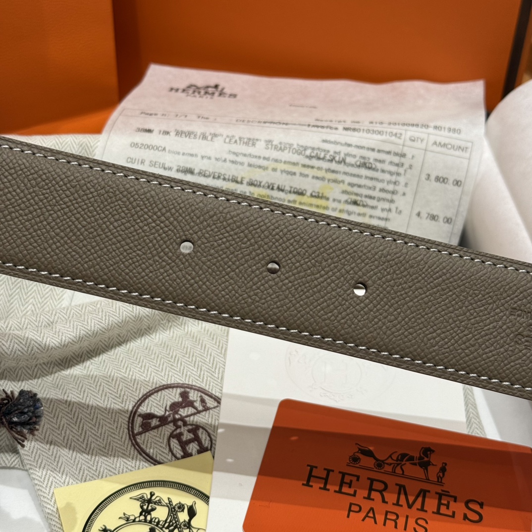 Hermès Male Basic Belt S-m