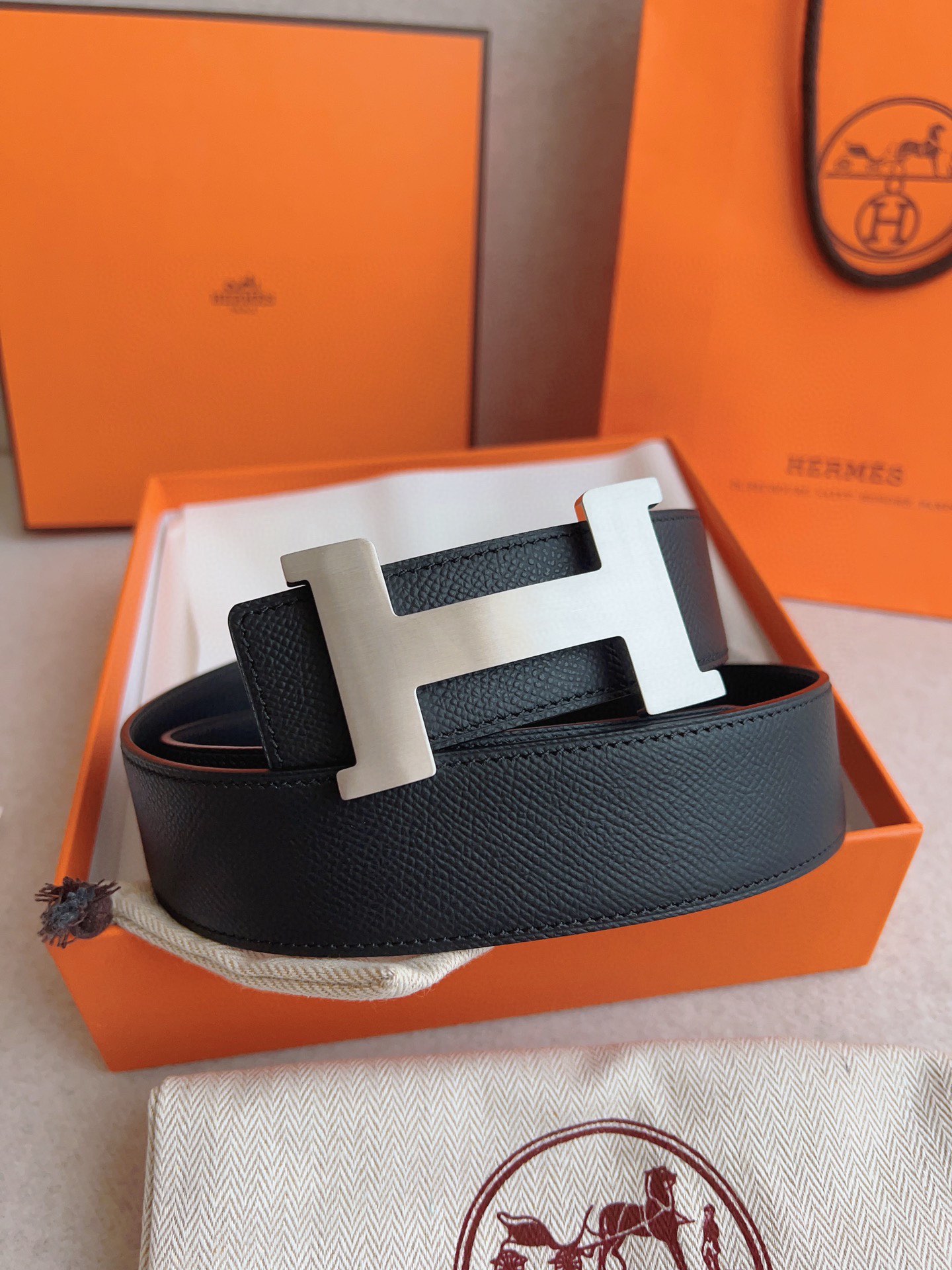 Hermès Male Basic Belt S-m