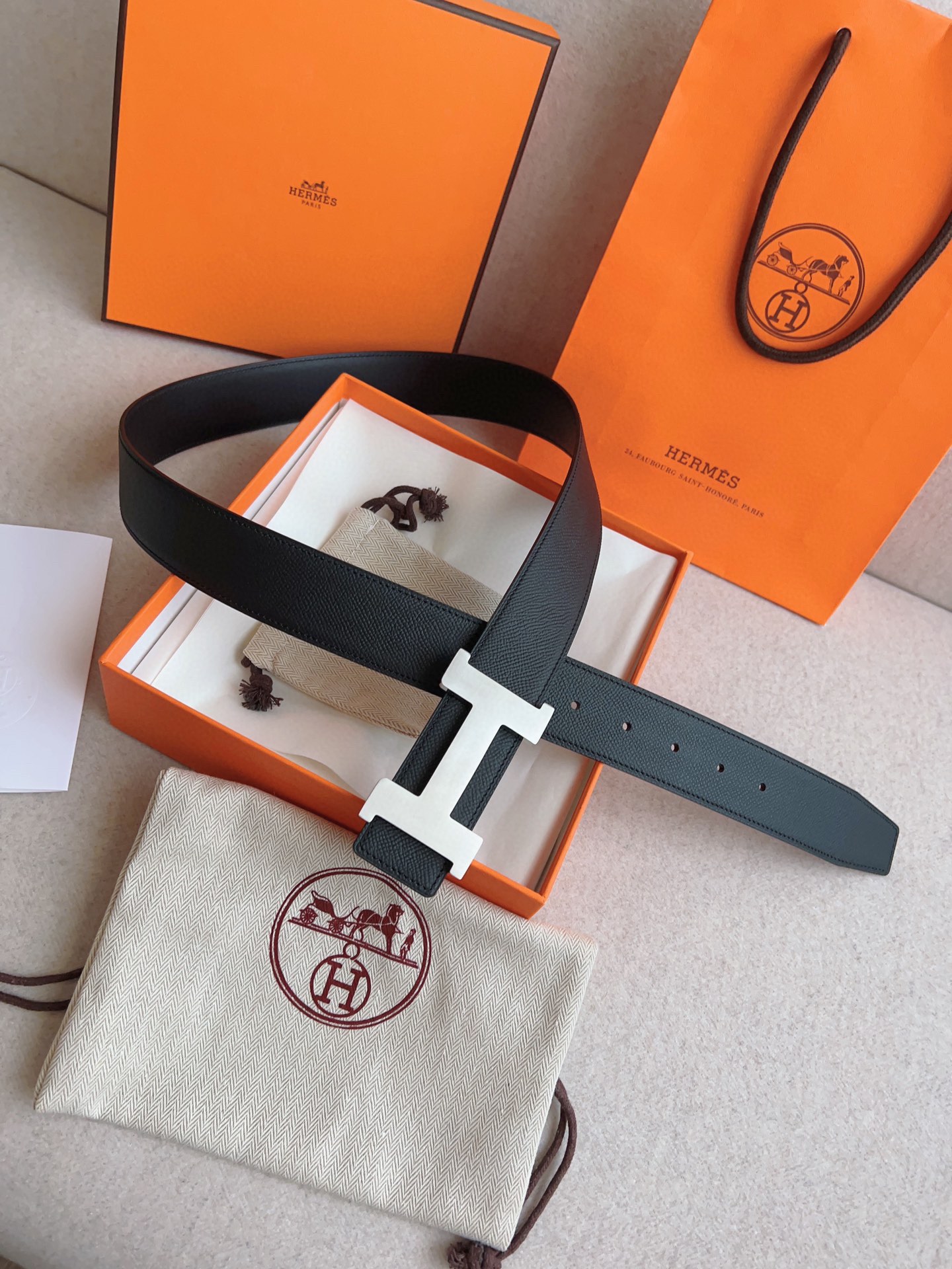 Hermès Male Basic Belt S-m