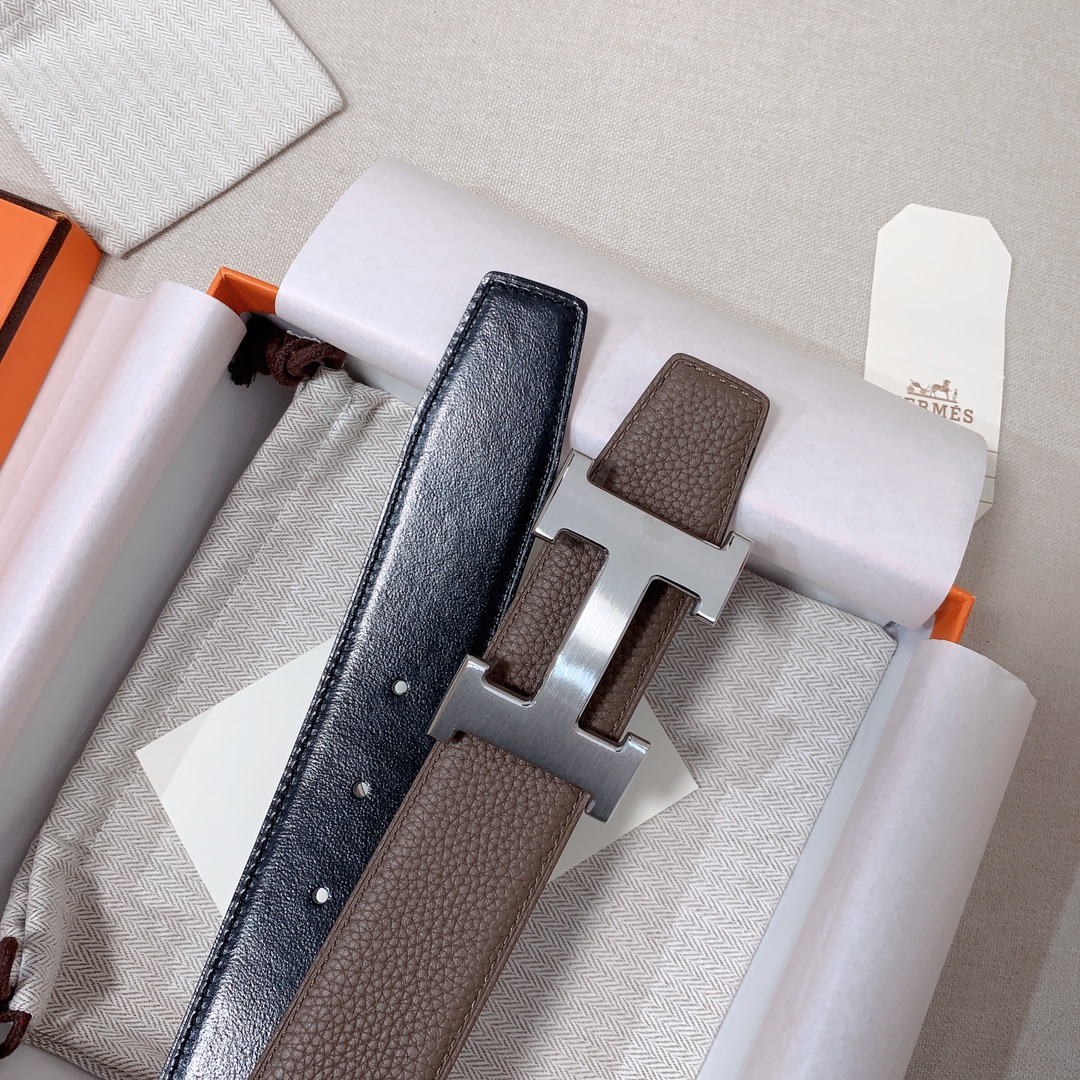 Hermès Male Leather Belt 38mm-s-m