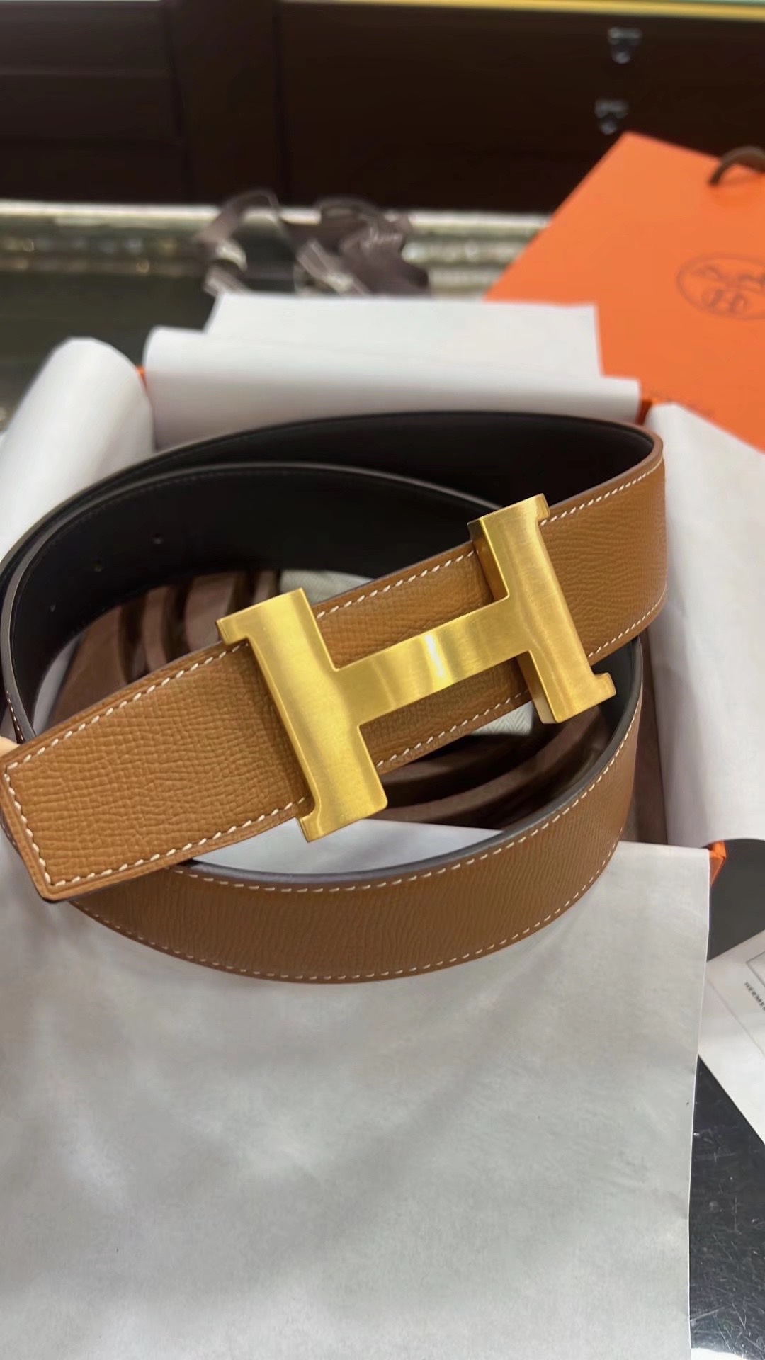 Hermès Male Basic Belt 38mm
