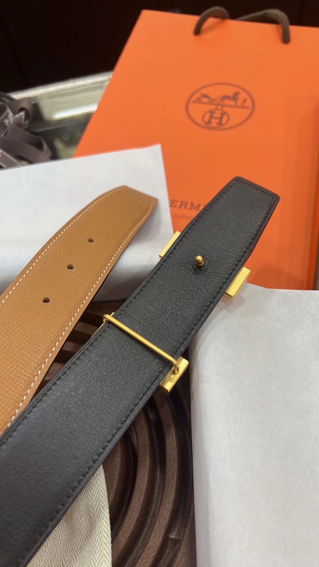 Hermès Male Basic Belt 38mm
