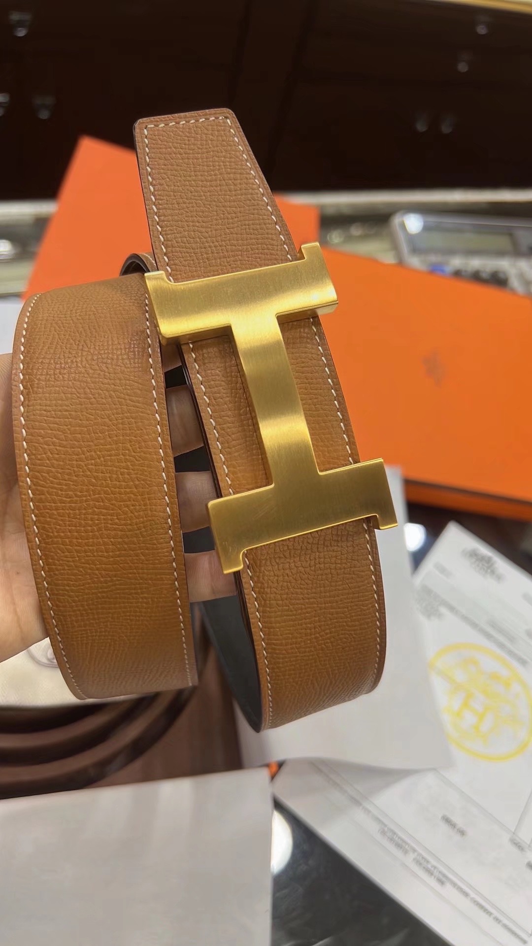 Hermès Male Basic Belt 38mm