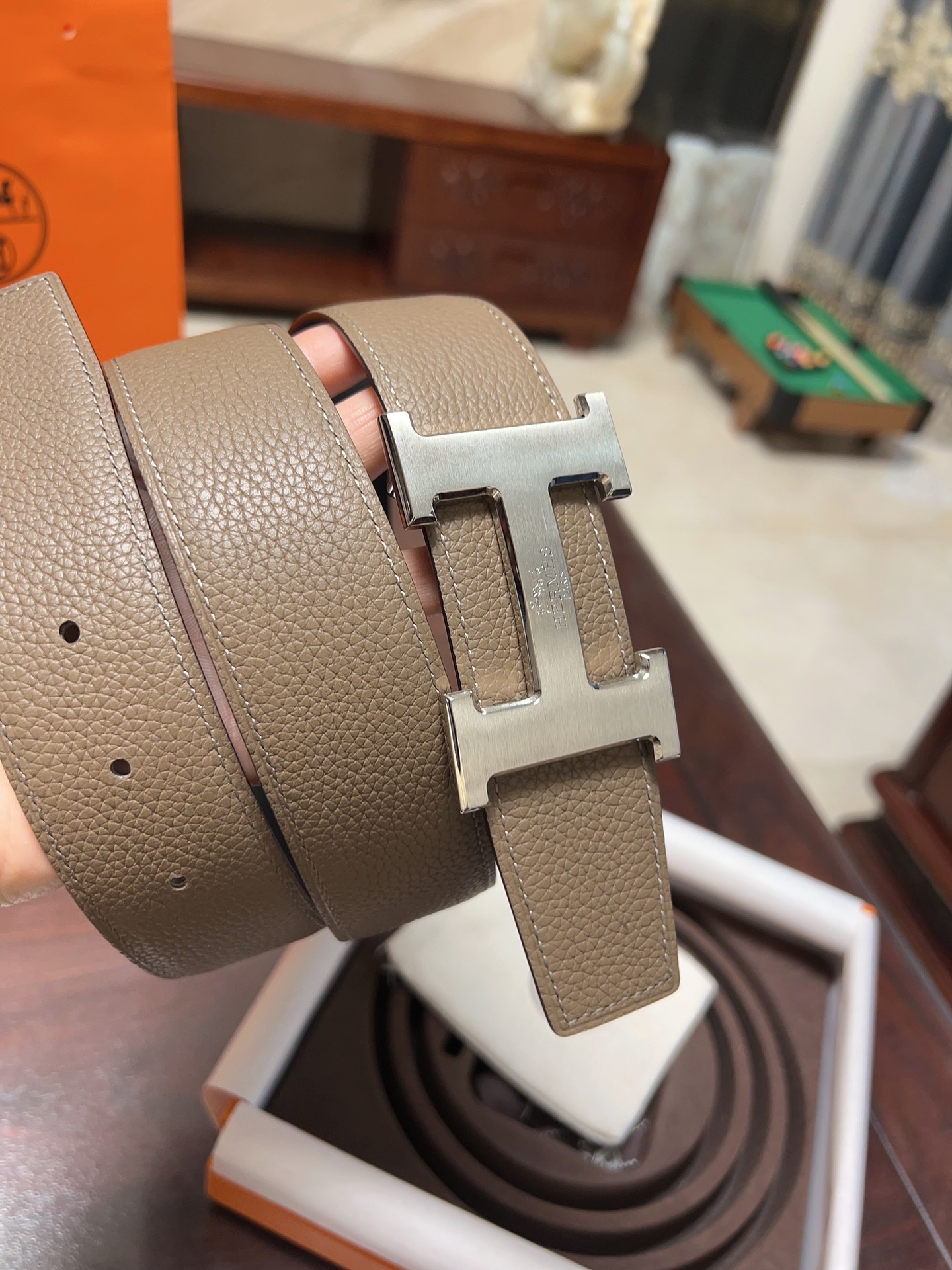 Hermès Male Basic Belt 38mm