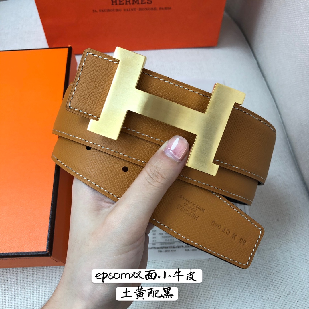 Hermès Male Basic Belt Cow Leather 38mm