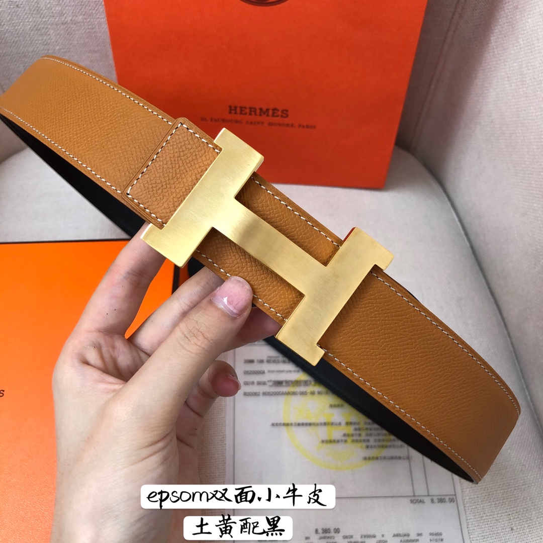 Hermès Male Basic Belt Cow Leather 38mm
