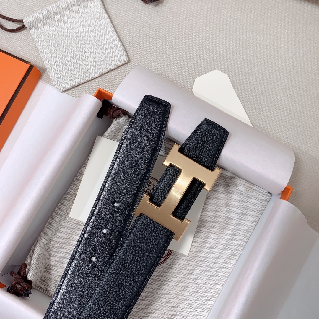 Hermès Male Leather Belt 38mm-s-m