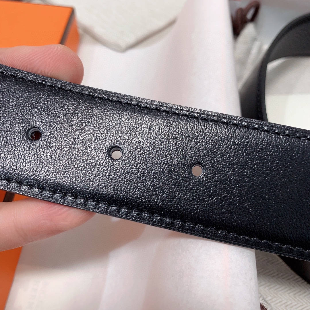 Hermès Male Leather Belt 38mm-s-m