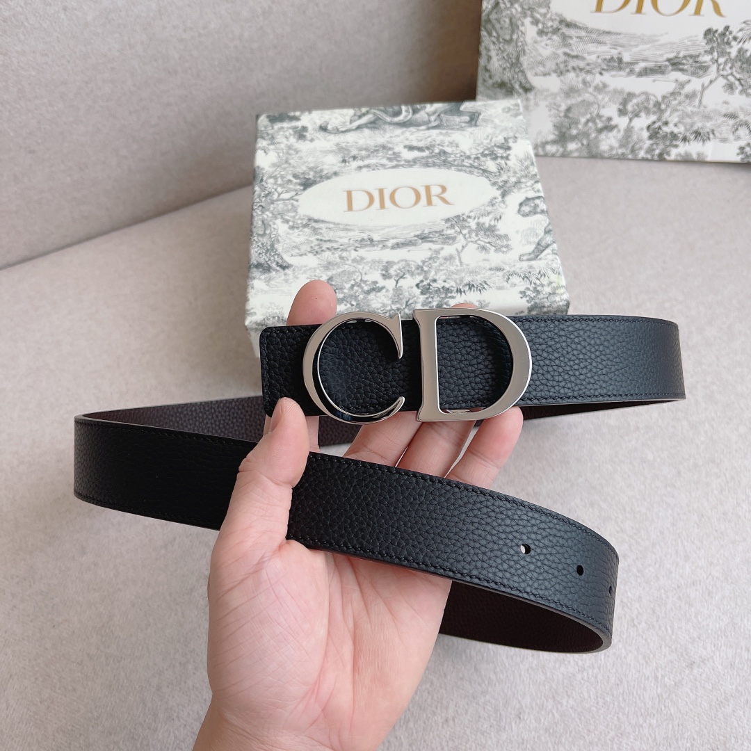 Dior Male Leather Belt 35mm