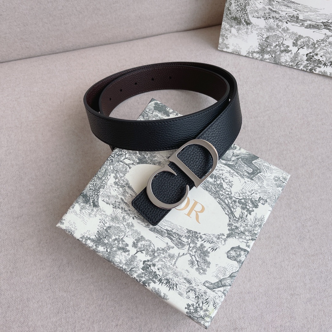 Dior Male Leather Belt 35mm