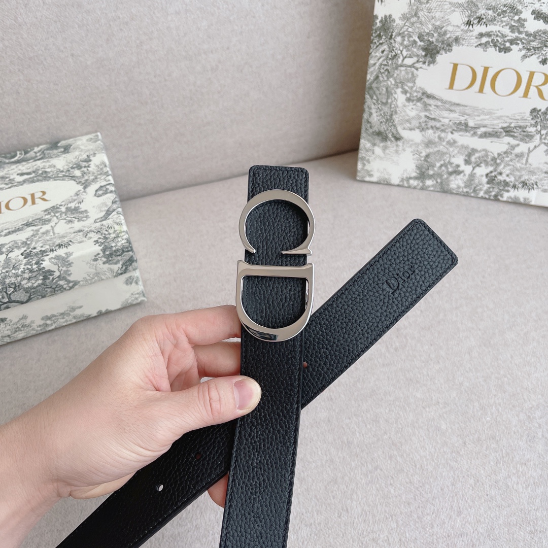 Dior Male Leather Belt 35mm