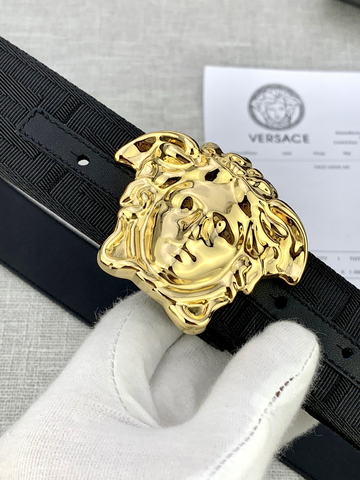 Versace Male Basic Belt Canvas S-m