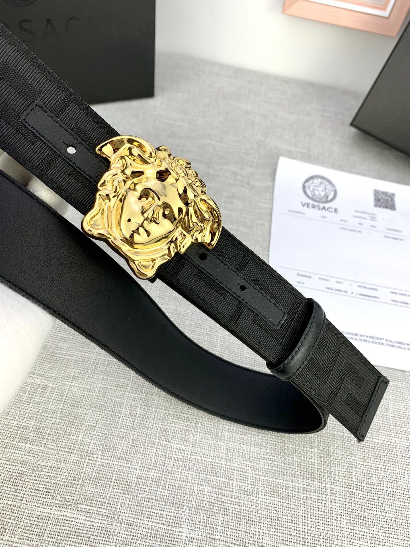 Versace Male Basic Belt Canvas S-m