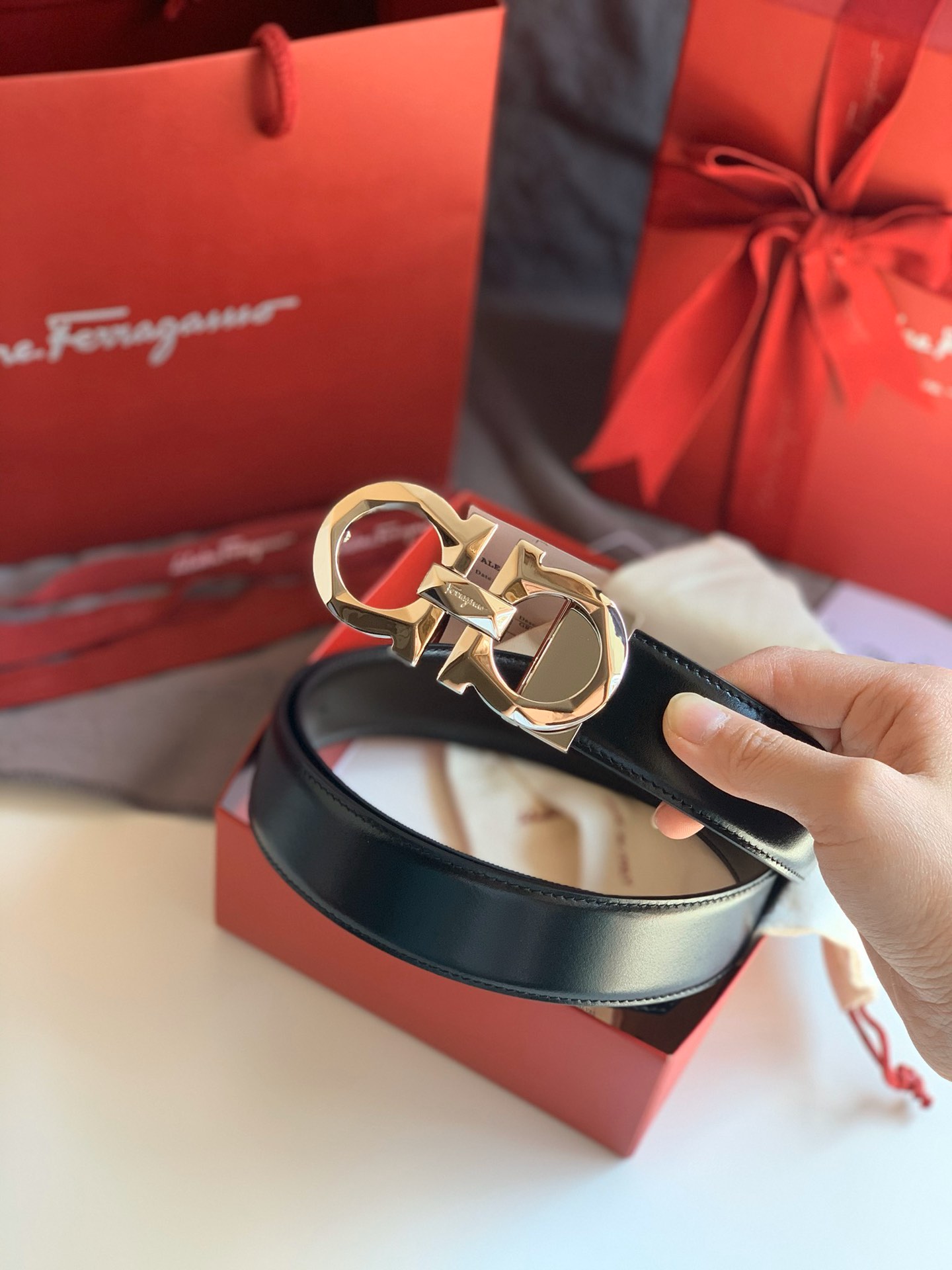 Salvatore Ferragamo Male Basic Belt Cow Leather M