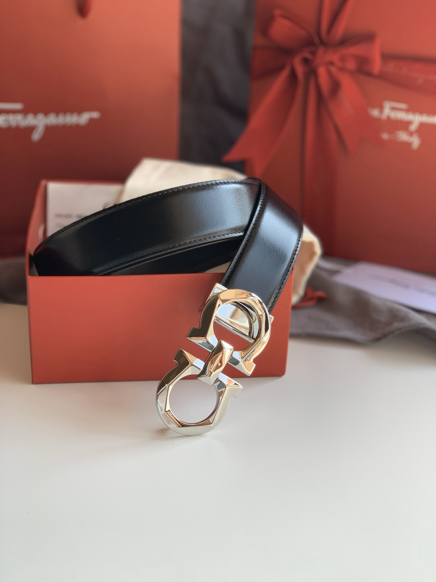 Salvatore Ferragamo Male Basic Belt Cow Leather M