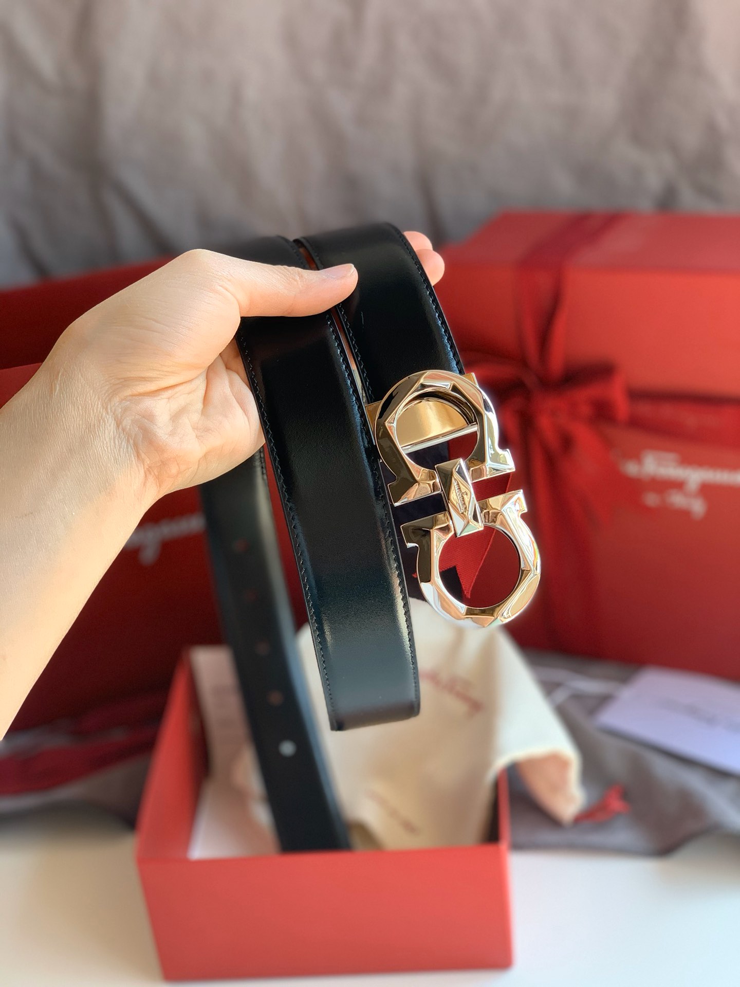 Salvatore Ferragamo Male Basic Belt Cow Leather M