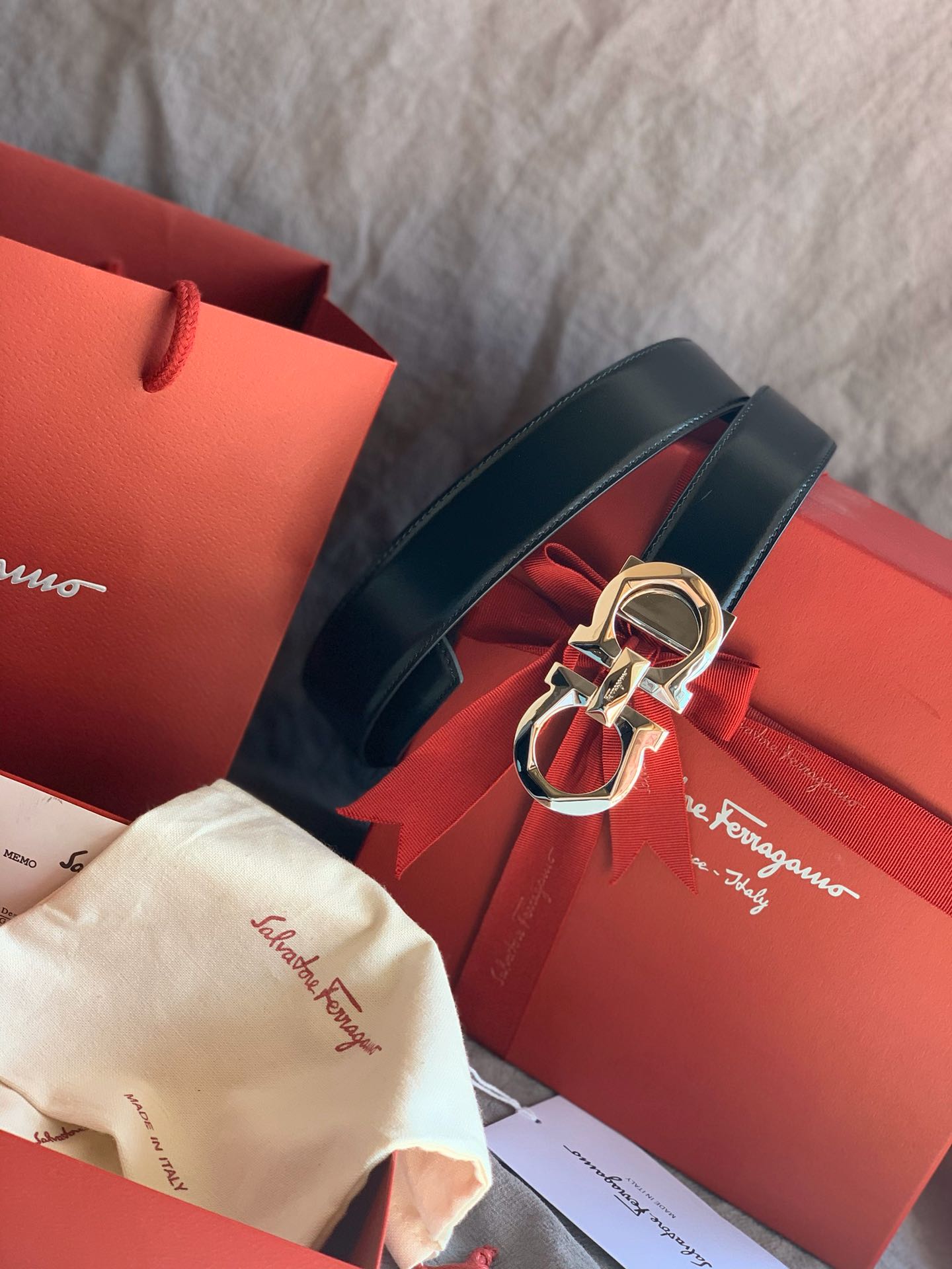 Salvatore Ferragamo Male Basic Belt Cow Leather M