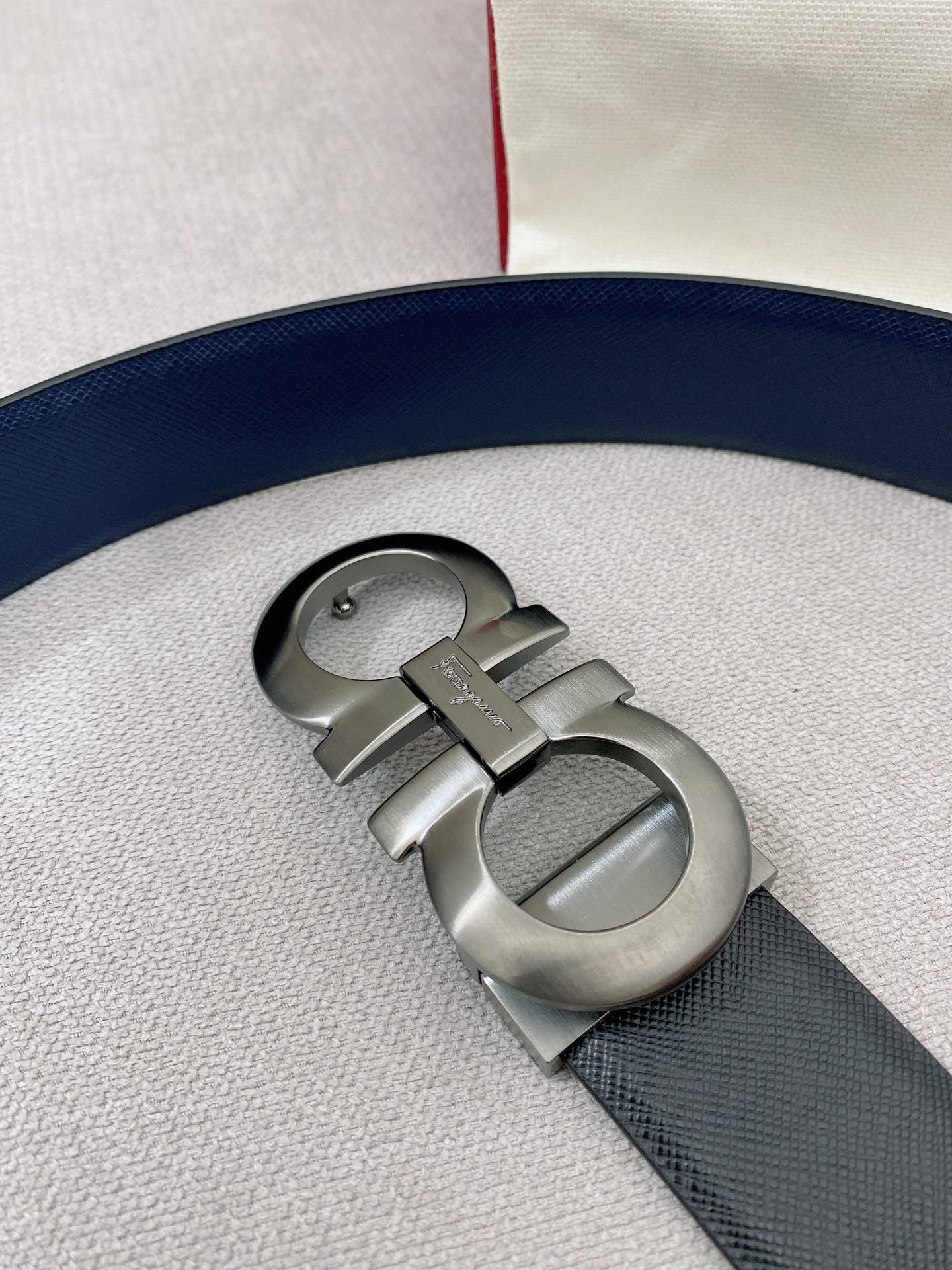 Salvatore Ferragamo Leather Belt Top Grain Leather M