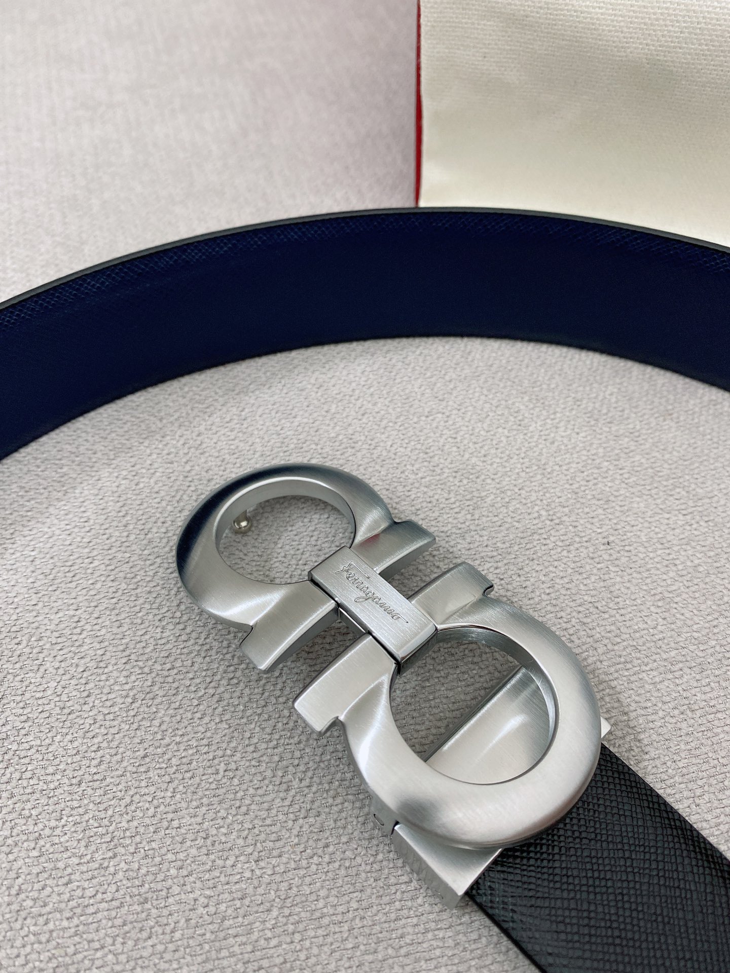 Salvatore Ferragamo Leather Belt Top Grain Leather M