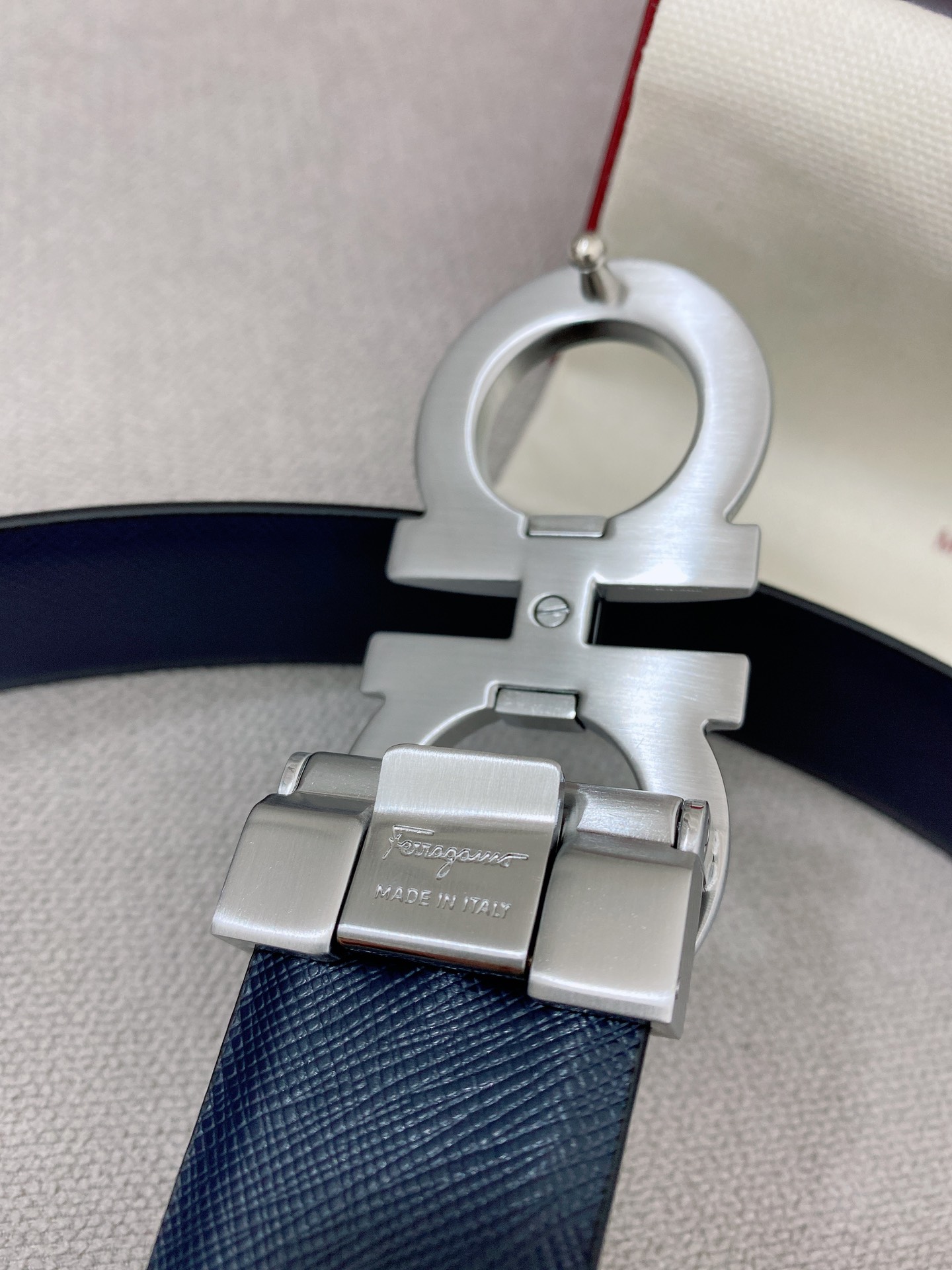 Salvatore Ferragamo Leather Belt Top Grain Leather M