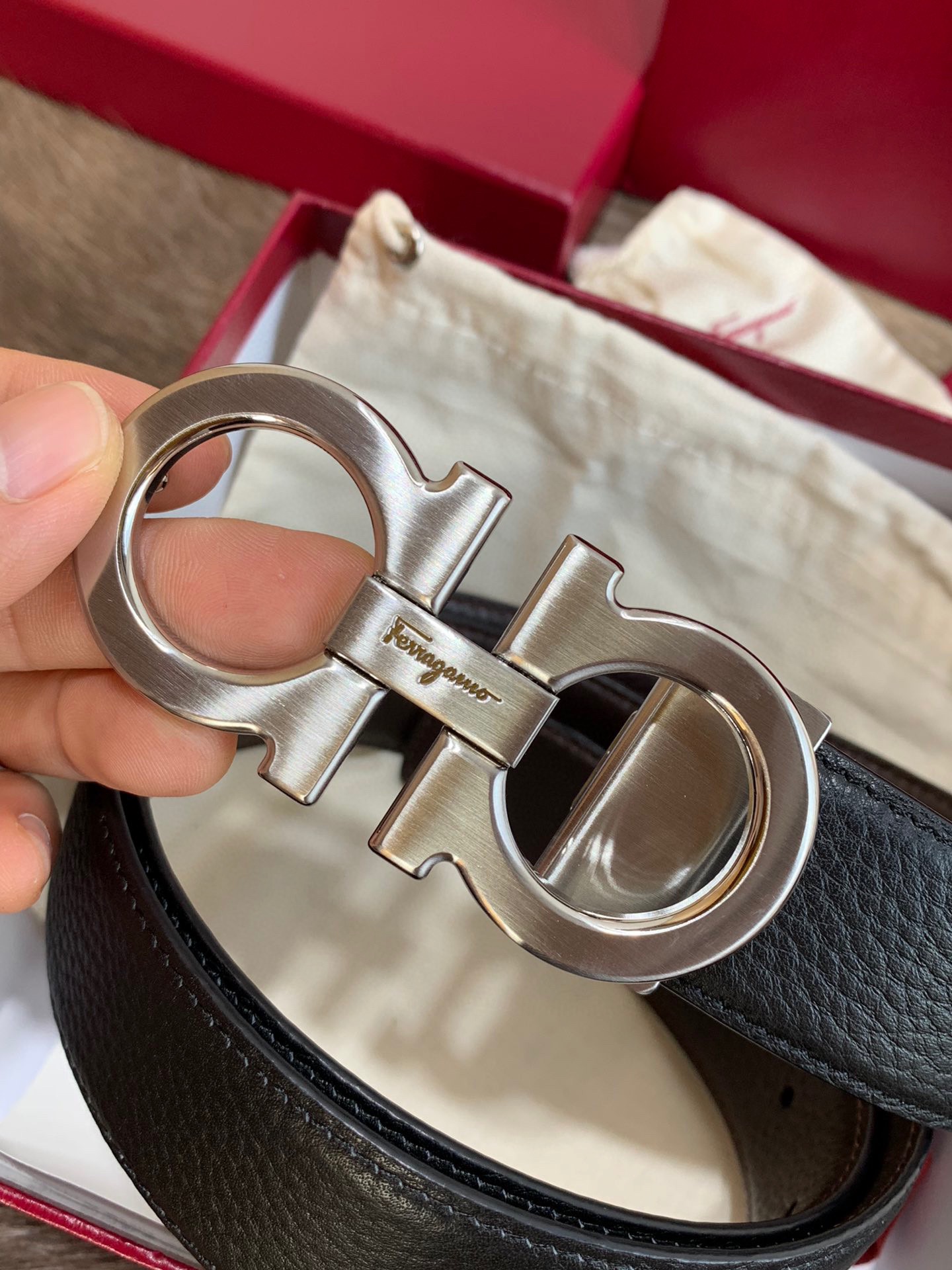 Salvatore Ferragamo Male Basic Belt Cow Leather
