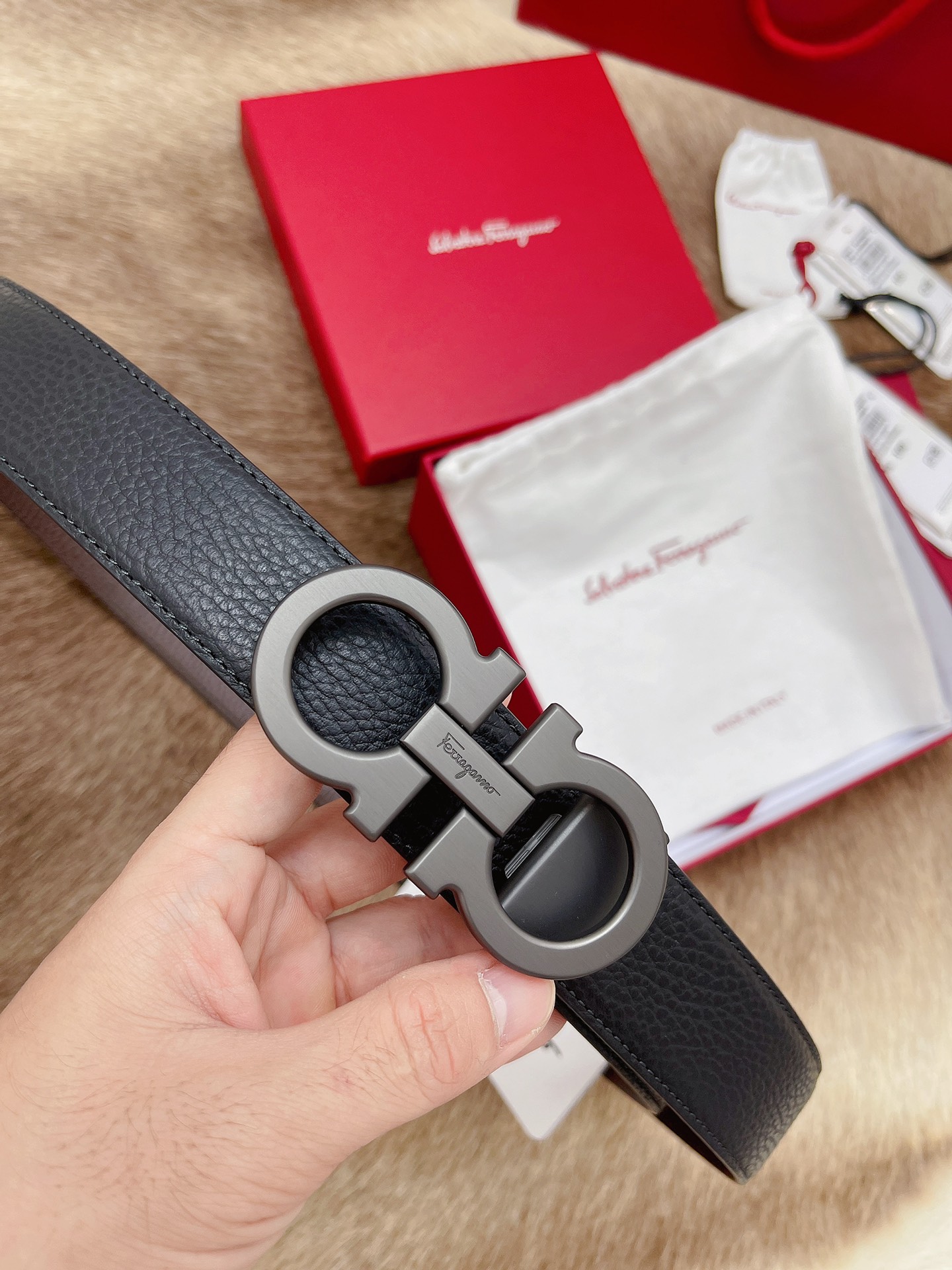 Salvatore Ferragamo Male Leather Belt M