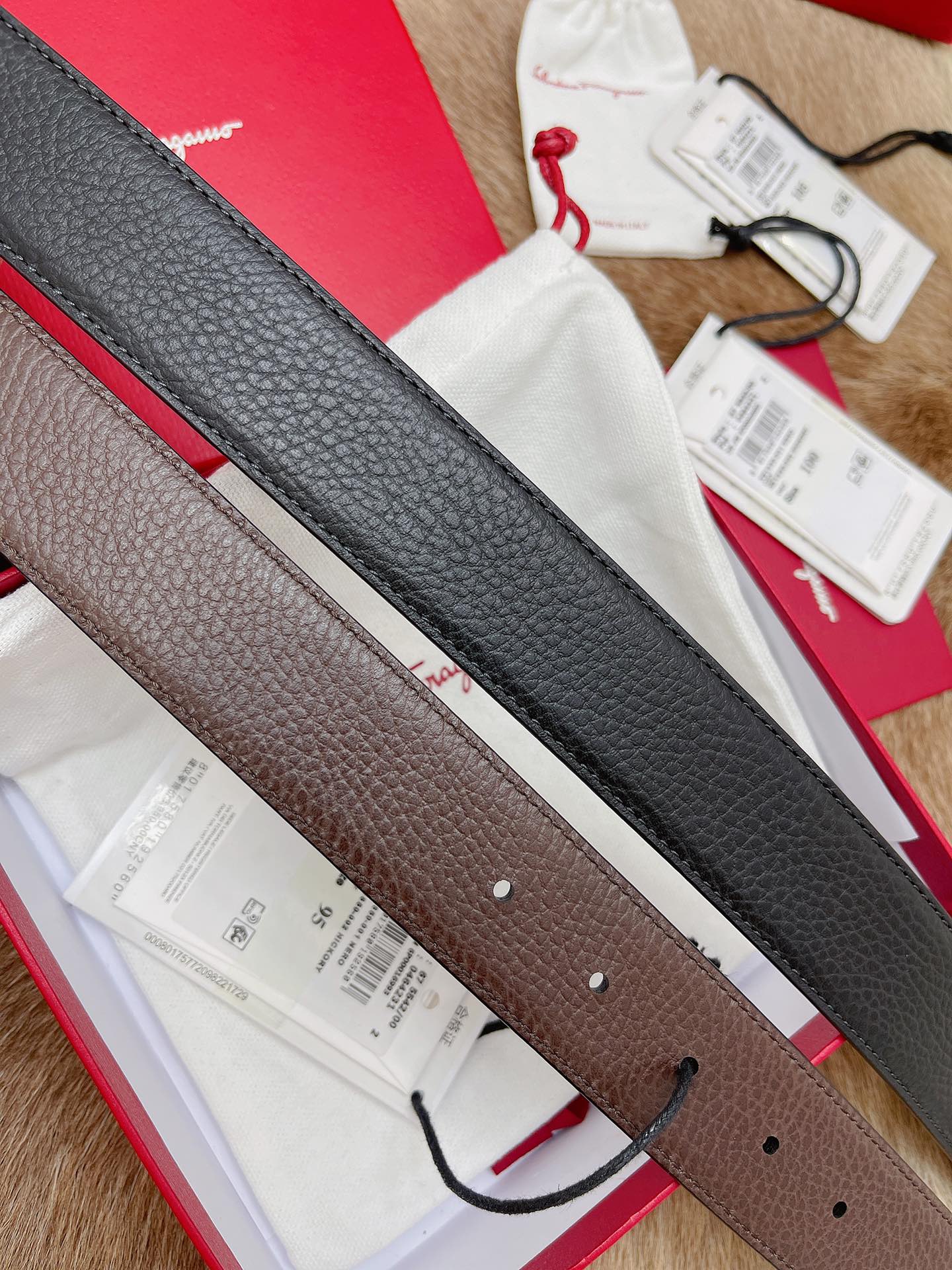 Salvatore Ferragamo Male Leather Belt M