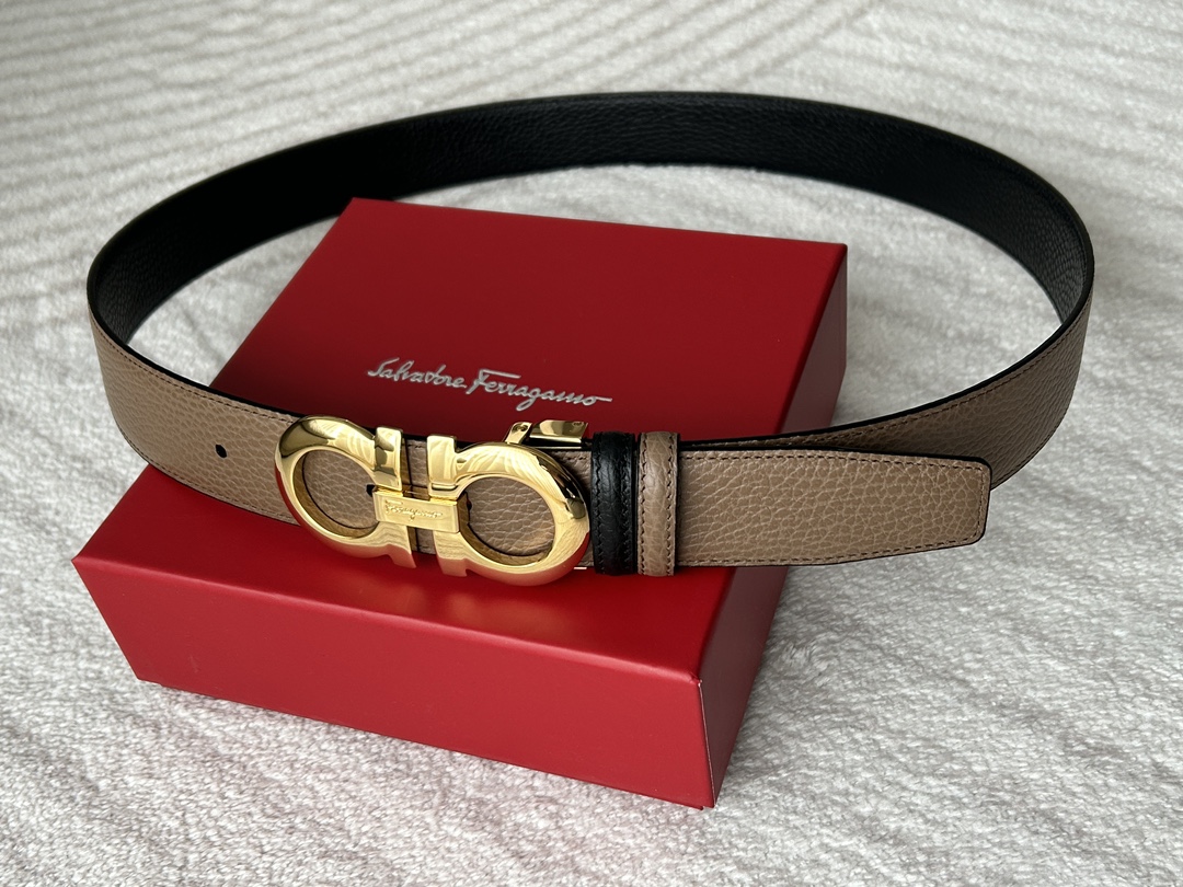 Salvatore Ferragamo Male Basic Belt Brown M