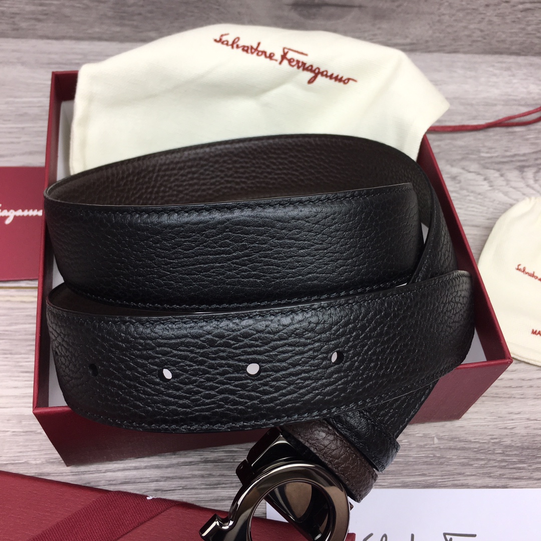 Salvatore Ferragamo Male Leather Belt Cow Leather