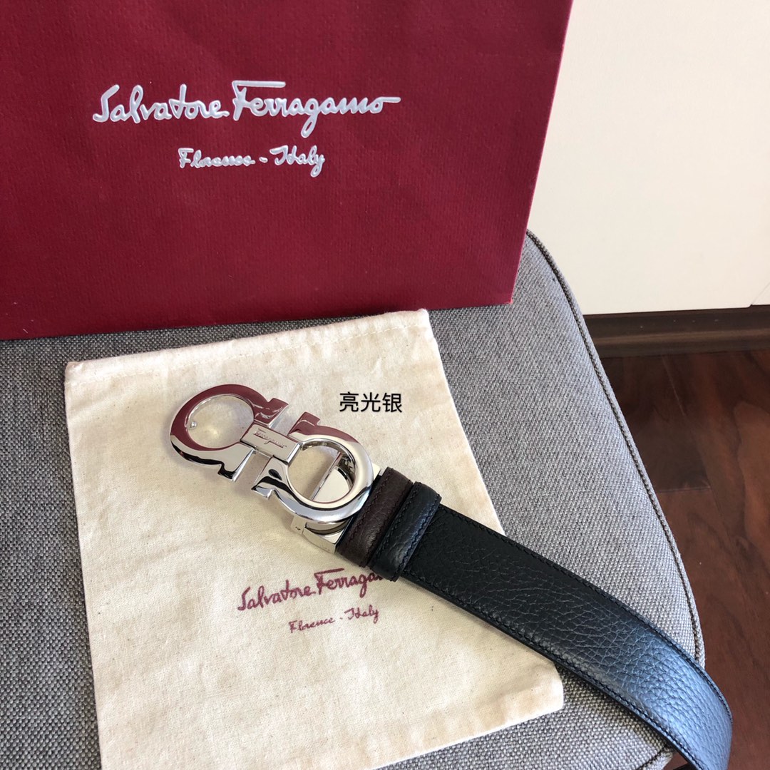 Salvatore Ferragamo Male Leather Belt 35mm