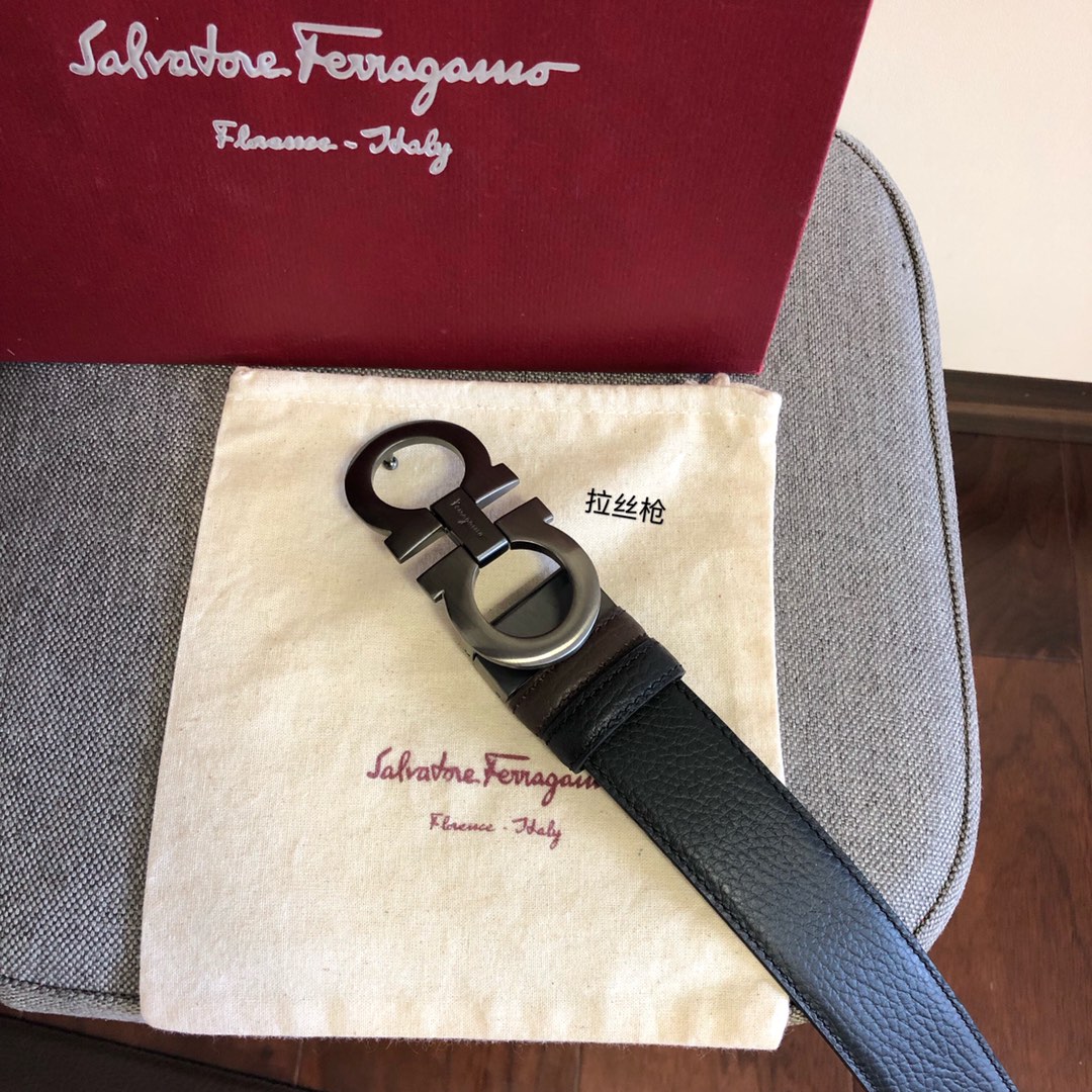 Salvatore Ferragamo Male Leather Belt 35mm