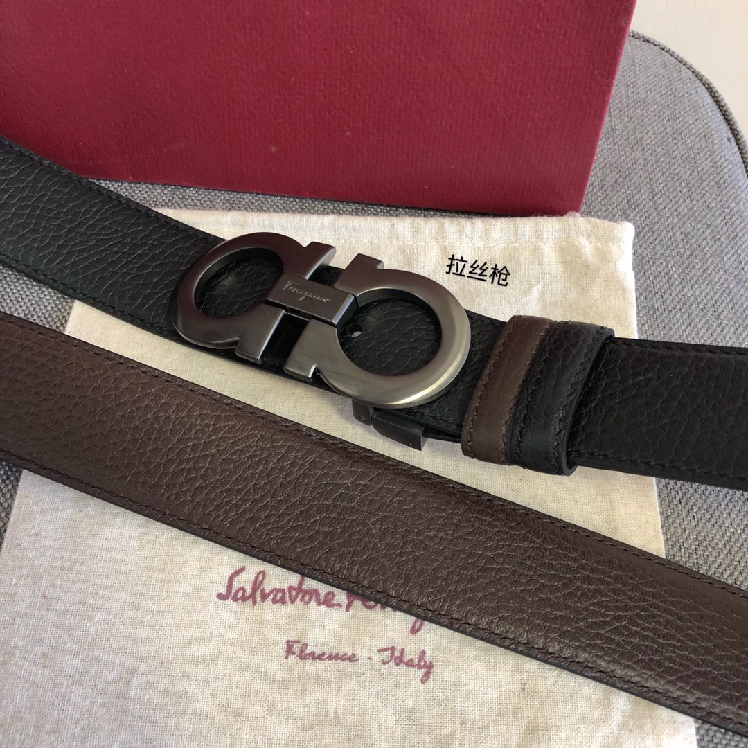 Salvatore Ferragamo Male Leather Belt 35mm