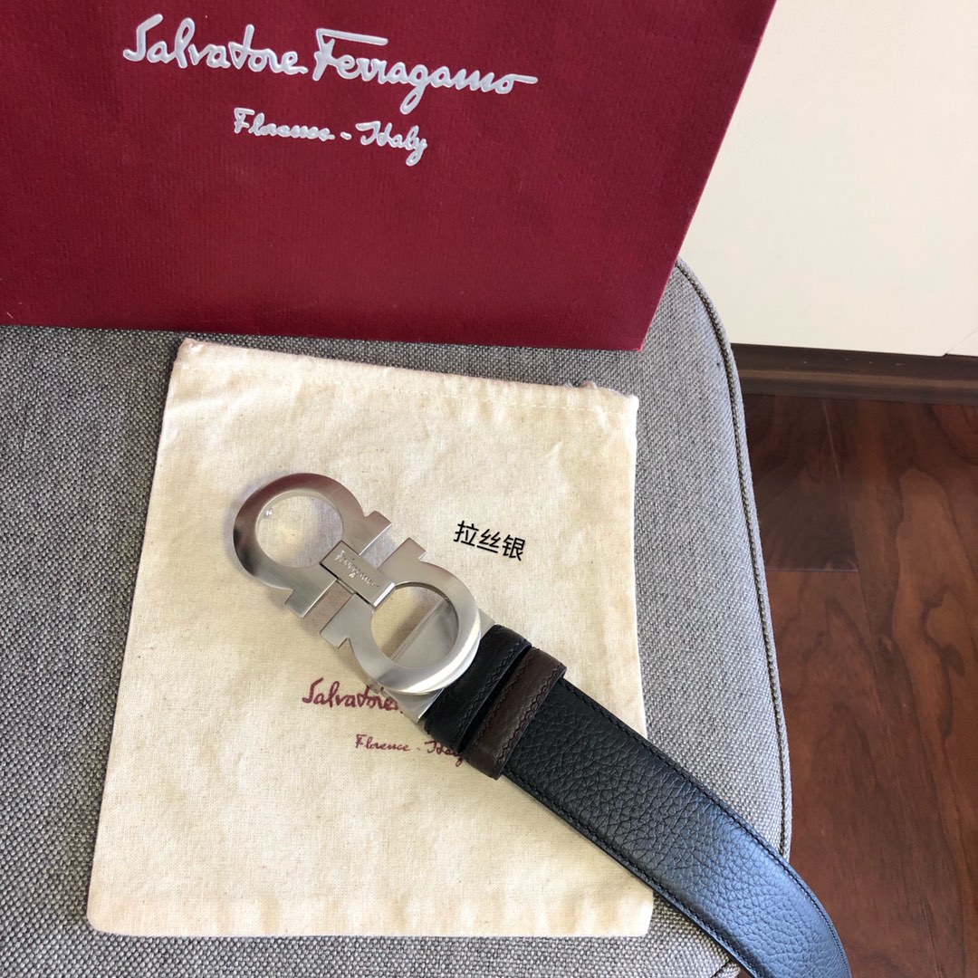 Salvatore Ferragamo Male Leather Belt 35mm