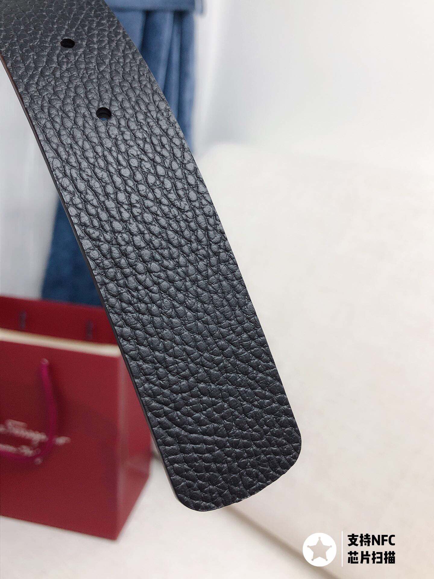 Salvatore Ferragamo Male Leather Belt 35mm