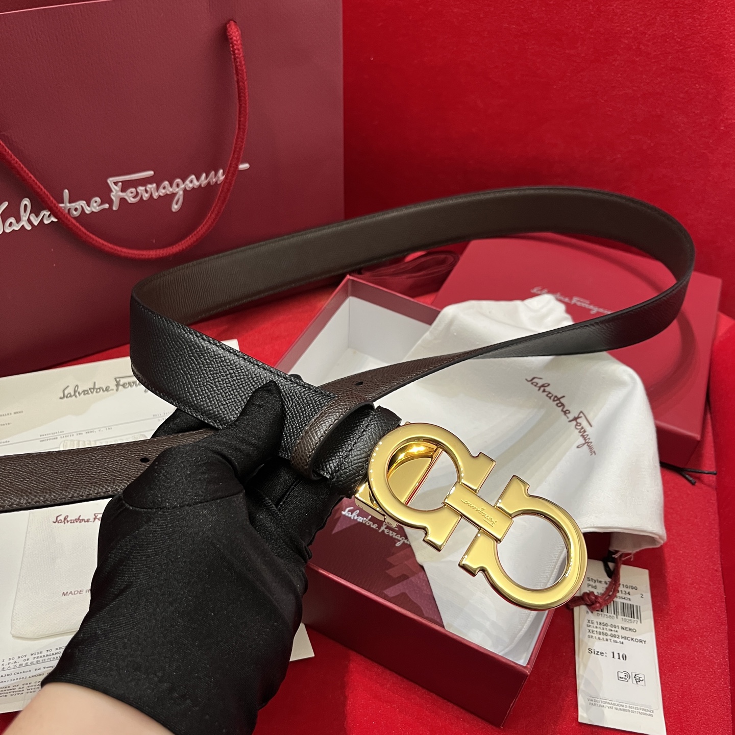 Salvatore Ferragamo Basic Belt Cow Leather M