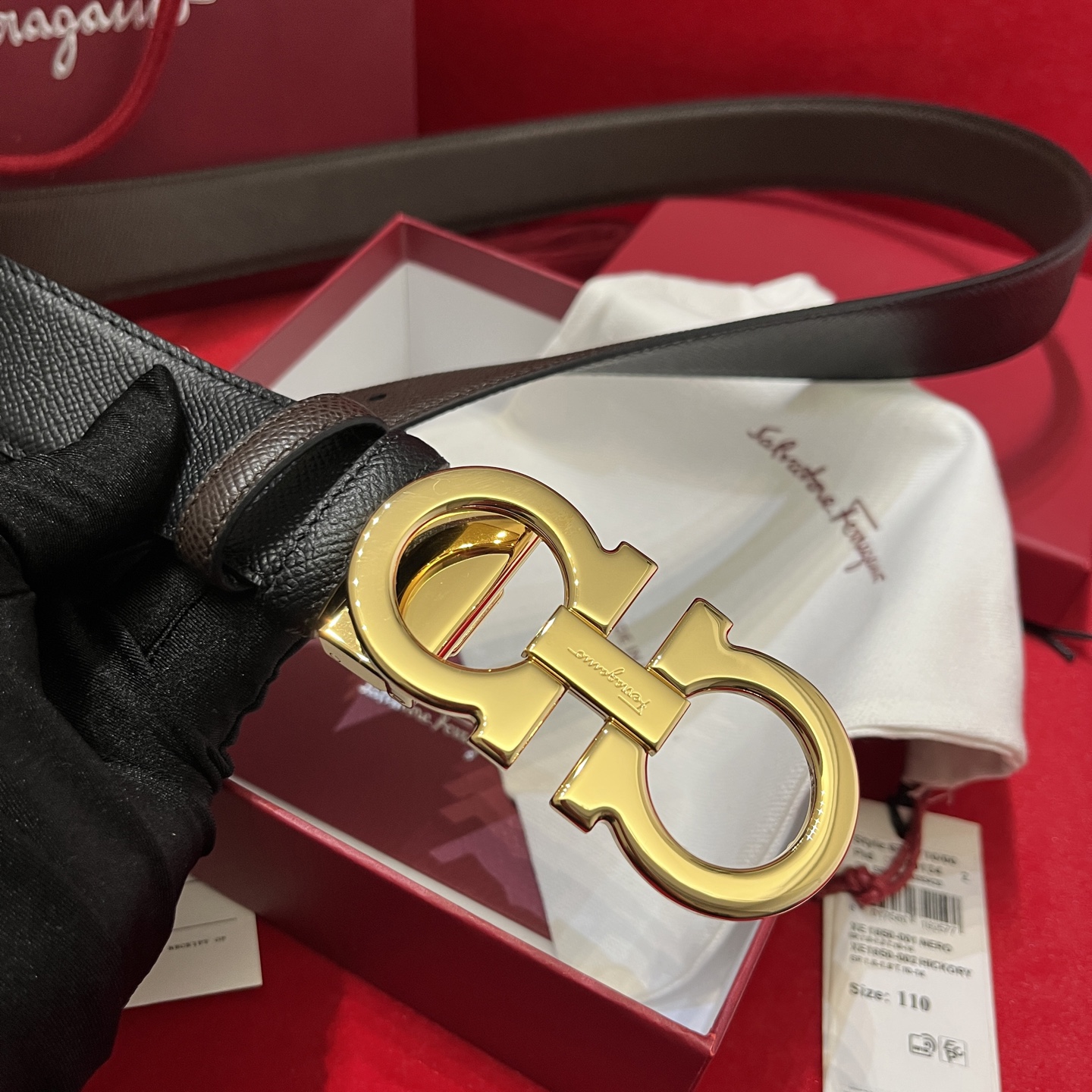 Salvatore Ferragamo Basic Belt Cow Leather M