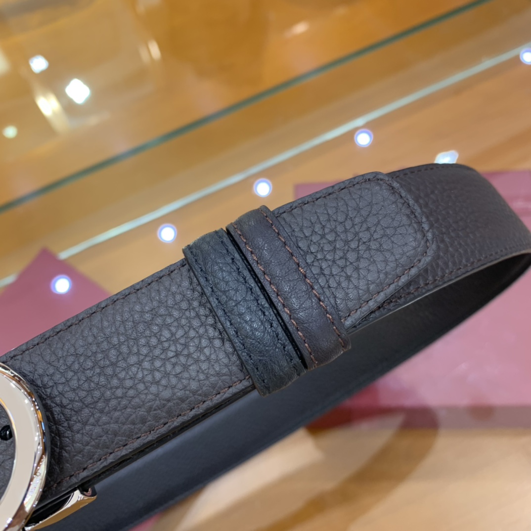 Salvatore Ferragamo Male Leather Belt Cow Leather 35mm