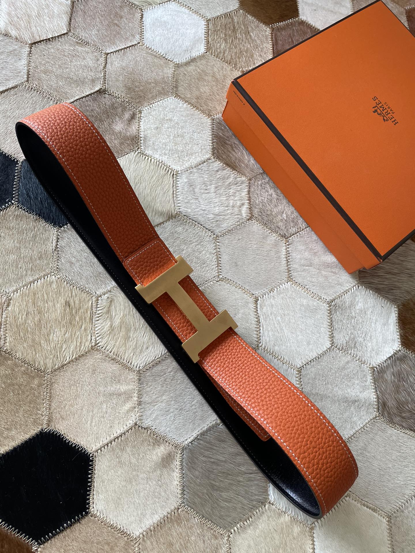 Hermès Male Basic Belt 38mm-s-m