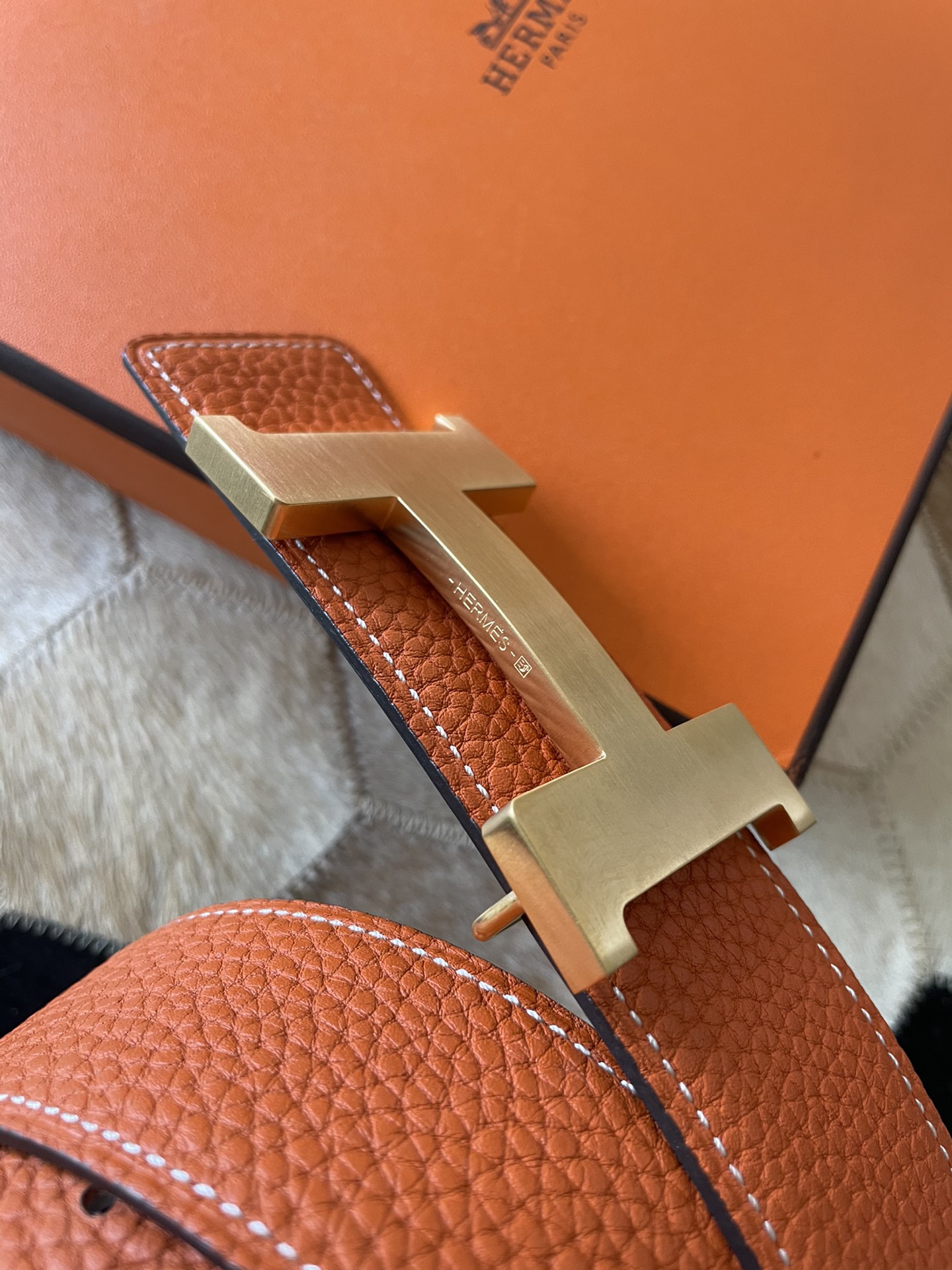 Hermès Male Basic Belt 38mm-s-m