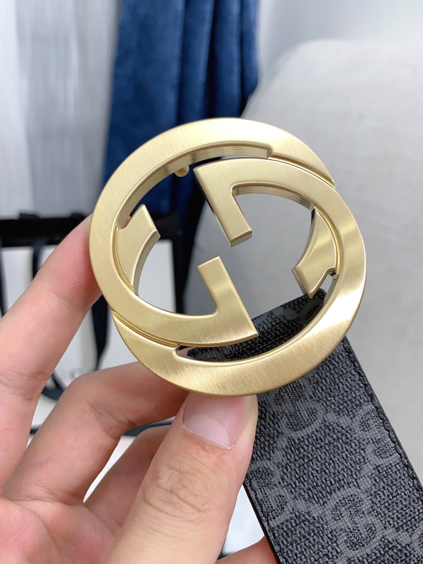 Gucci Basic Belt Cow Leather Waterproof 38mm