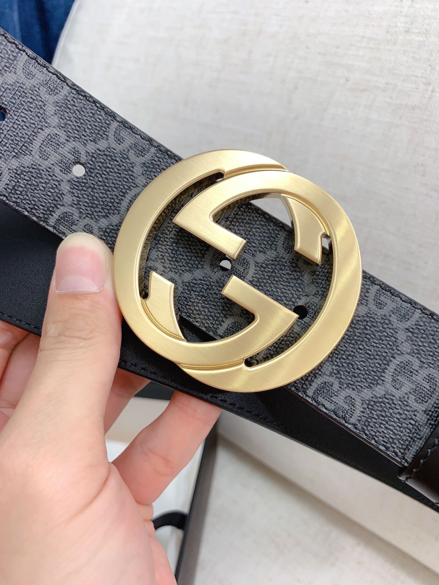 Gucci Basic Belt Cow Leather Waterproof 38mm