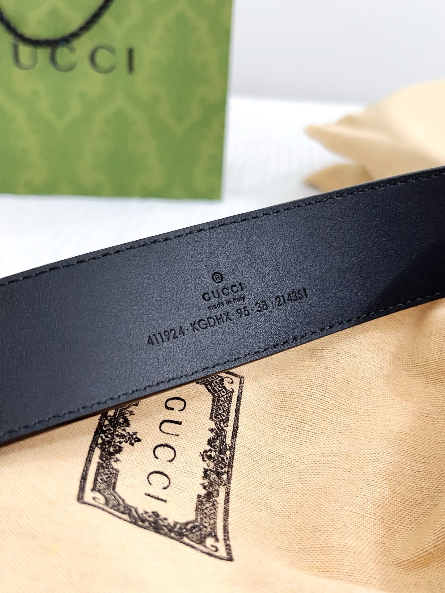 Gucci Male Basic Belt 38mm