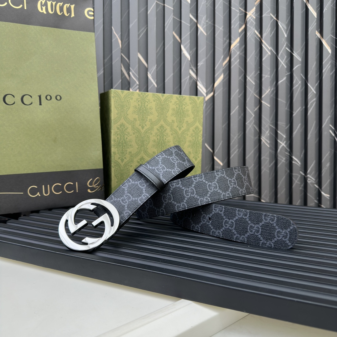 Gucci Male Basic Belt Cow Leather Waterproof M